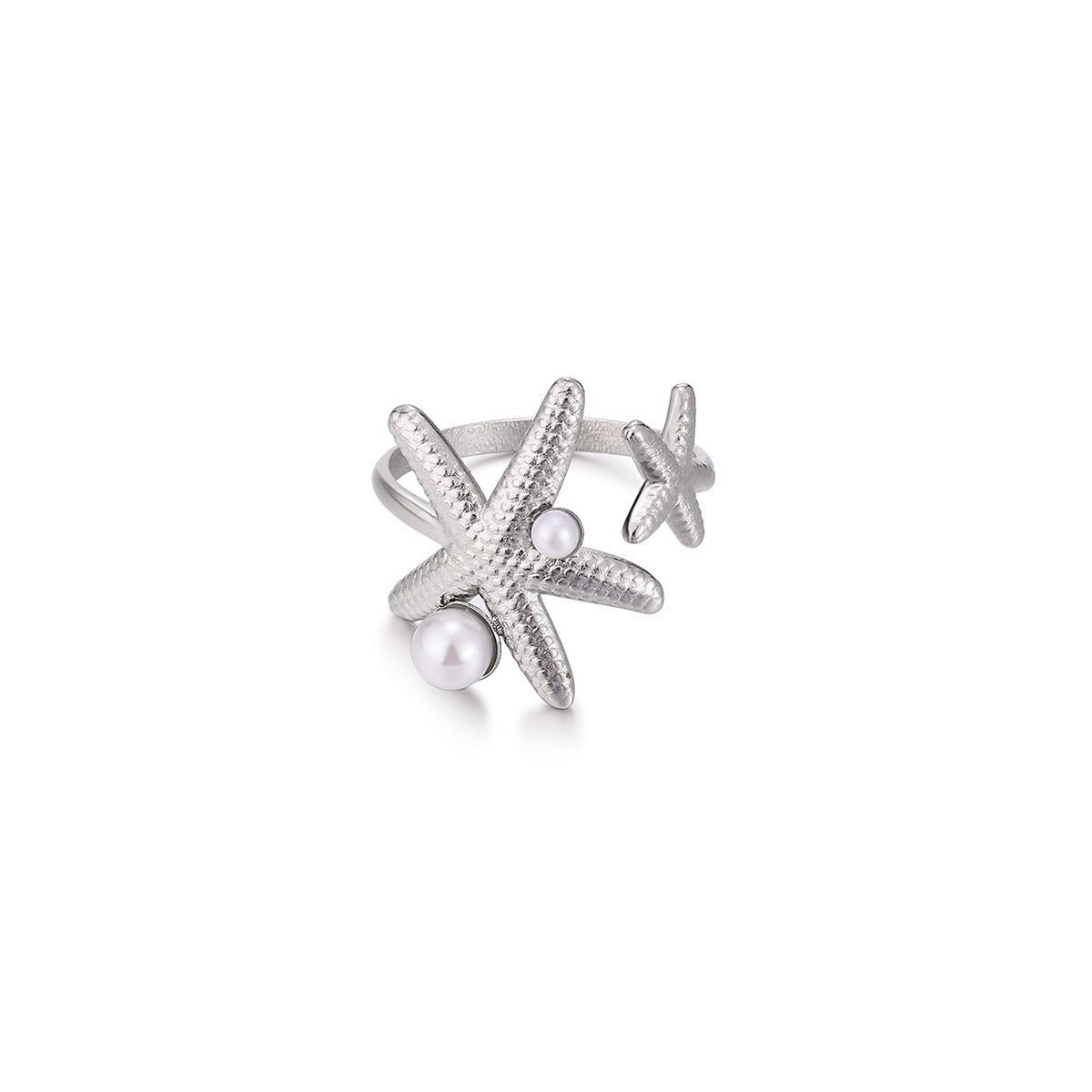 Bague Cœur Perle Plaquée Or - reveliu
