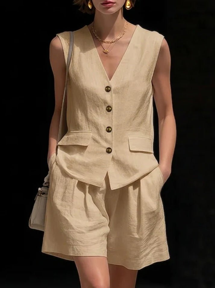Ensemble Débardeur et Short Lin - reveliu