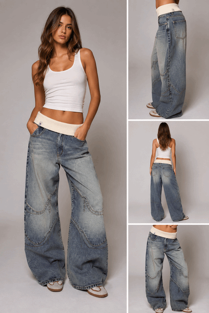 Jean Wide Leg Délavé — Le Denim Qui Change Tout
