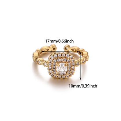Bague Croisée Motif Floral - reveliu