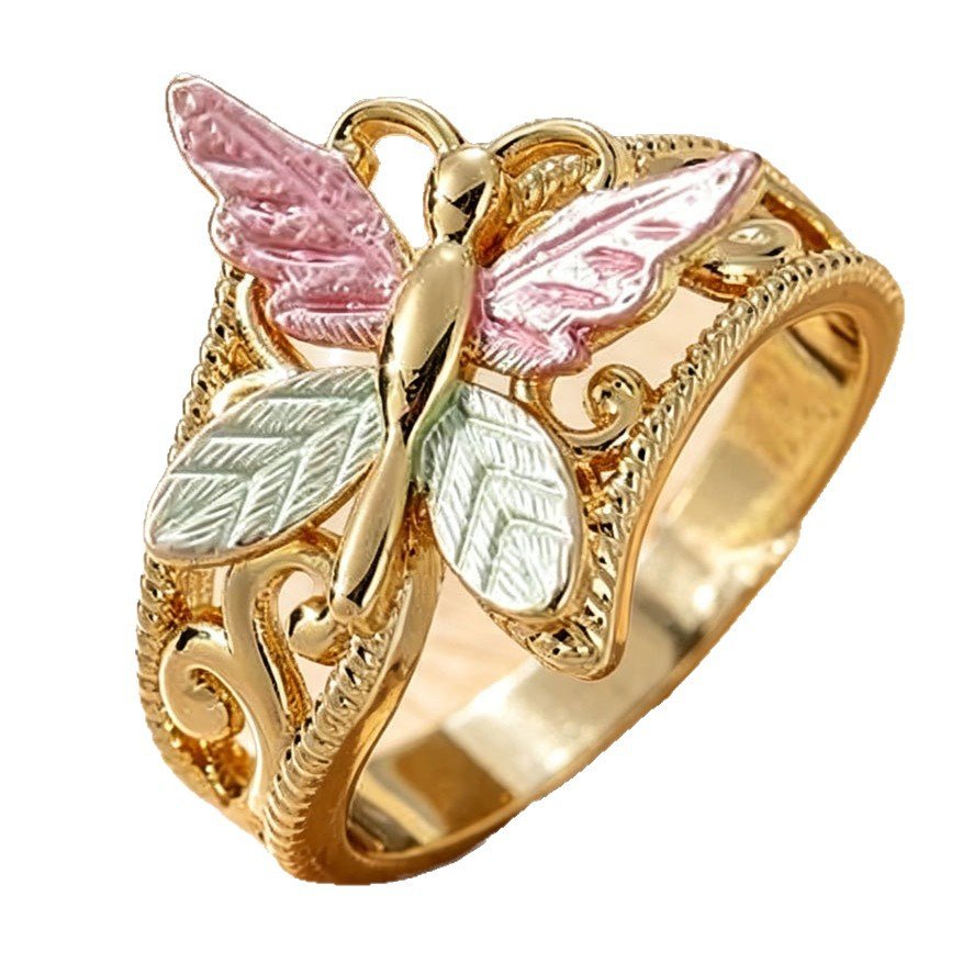 Bague Papillon Bleu Poudré - reveliu