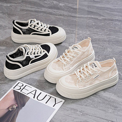 Baskets Plateforme Lacets - reveliu