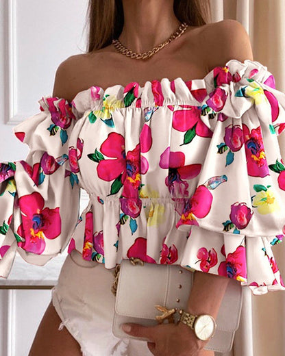 Blouse Florale Élégance Bohème - reveliu