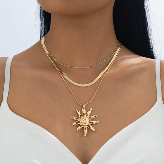 Collier Pendentif Tournesol - reveliu
