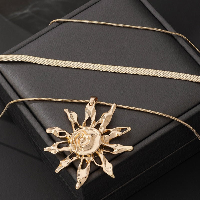 Collier Pendentif Tournesol - reveliu