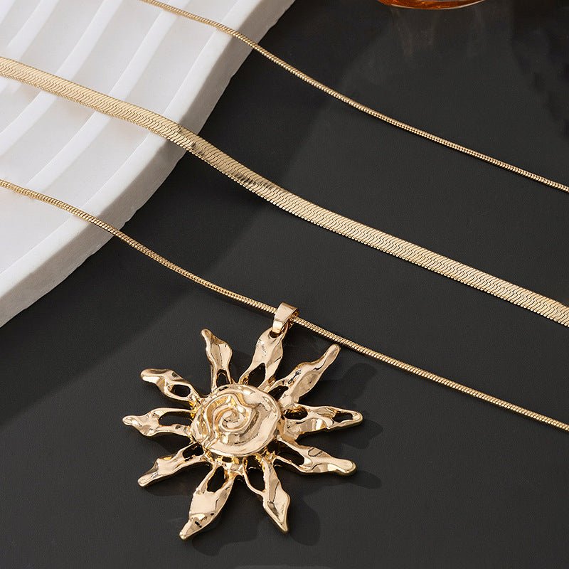 Collier Pendentif Tournesol - reveliu
