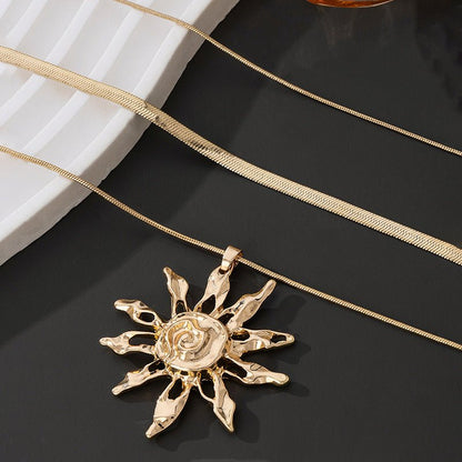Collier Pendentif Tournesol - reveliu