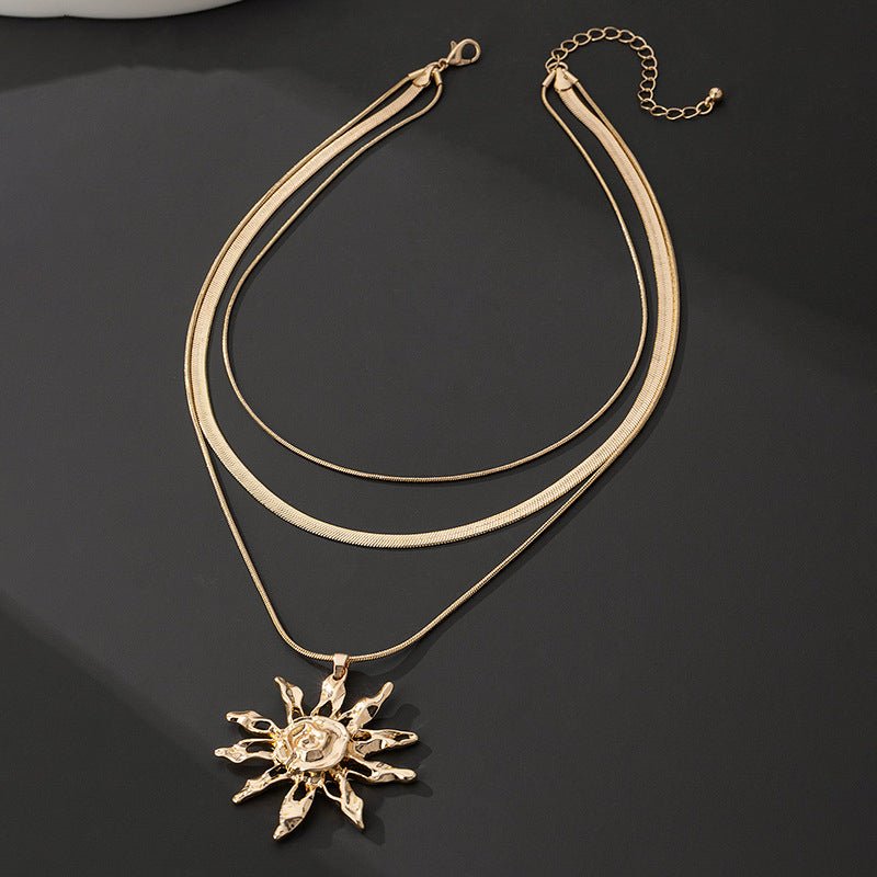 Collier Pendentif Tournesol - reveliu