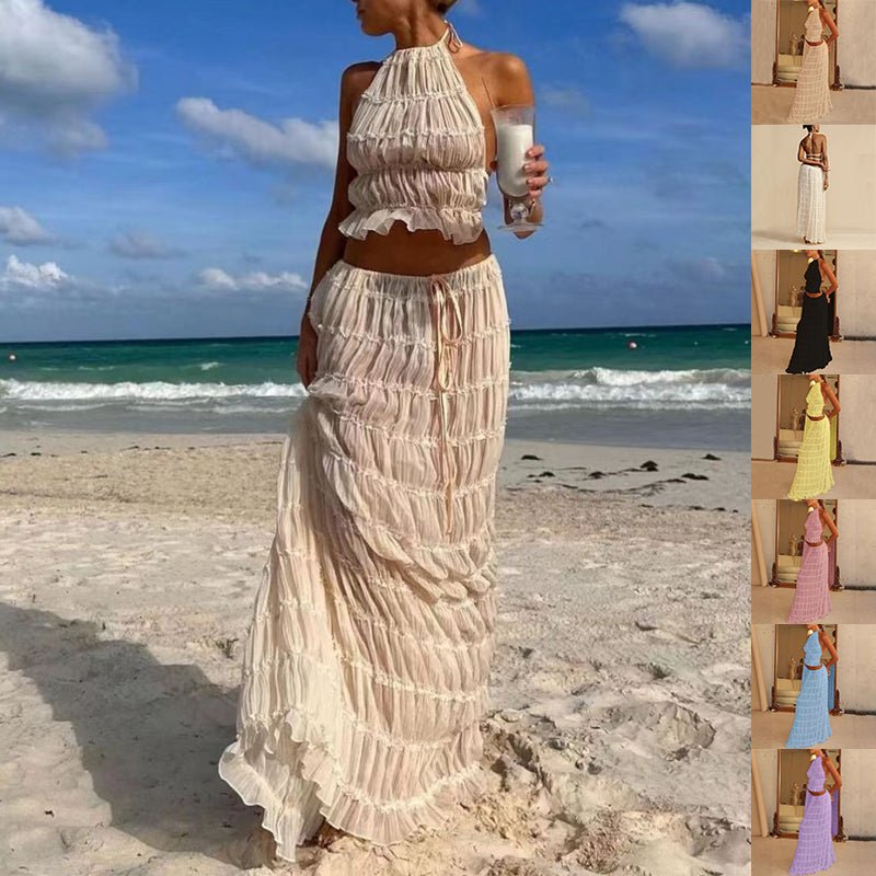 Ensemble Crop Top et Jupe Plage - reveliu
