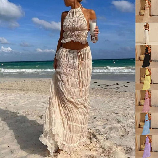 Ensemble Crop Top et Jupe Plage - reveliu