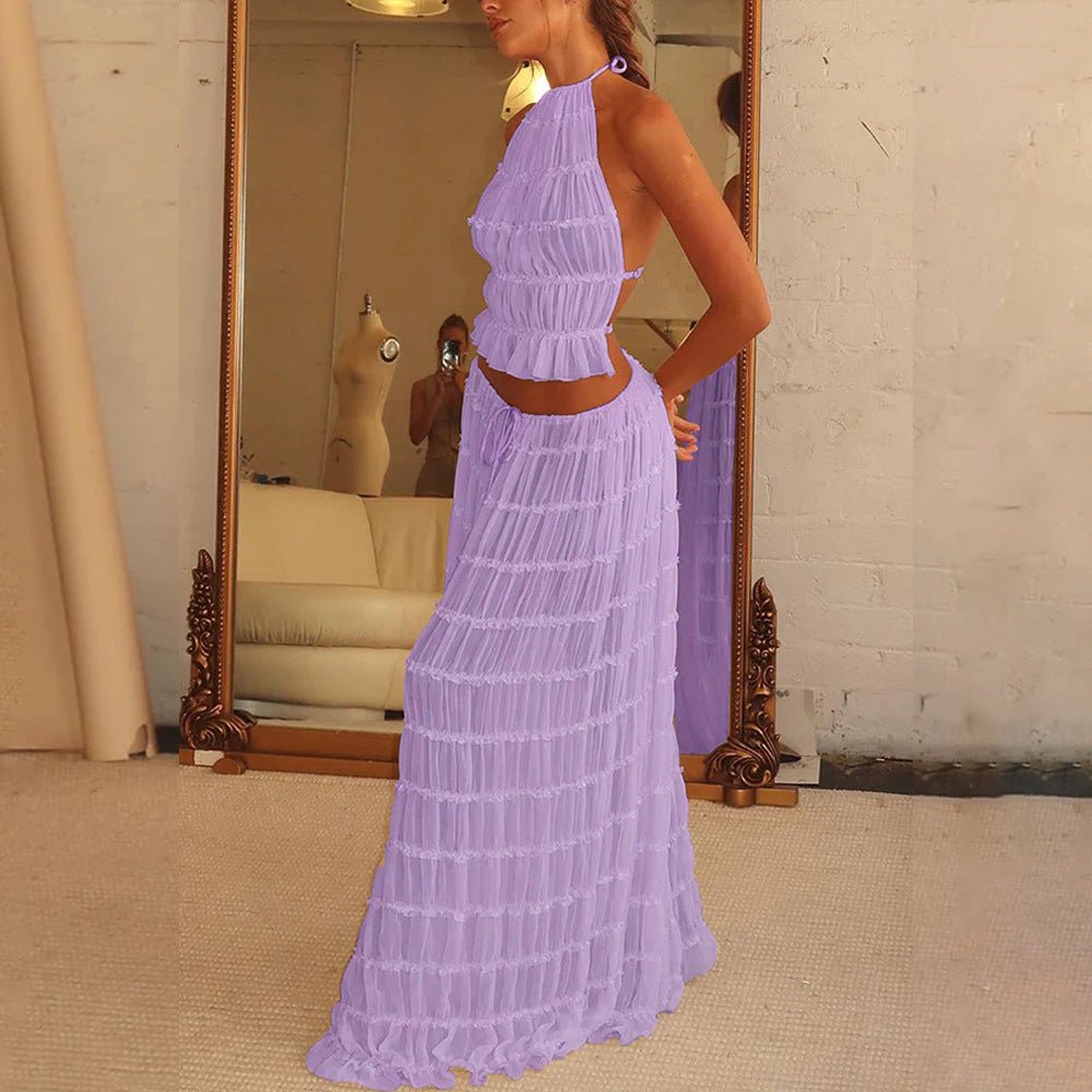 Ensemble Crop Top et Jupe Plage - reveliu