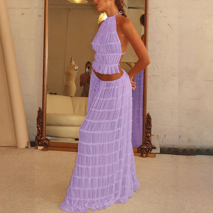 Ensemble Crop Top et Jupe Plage - reveliu