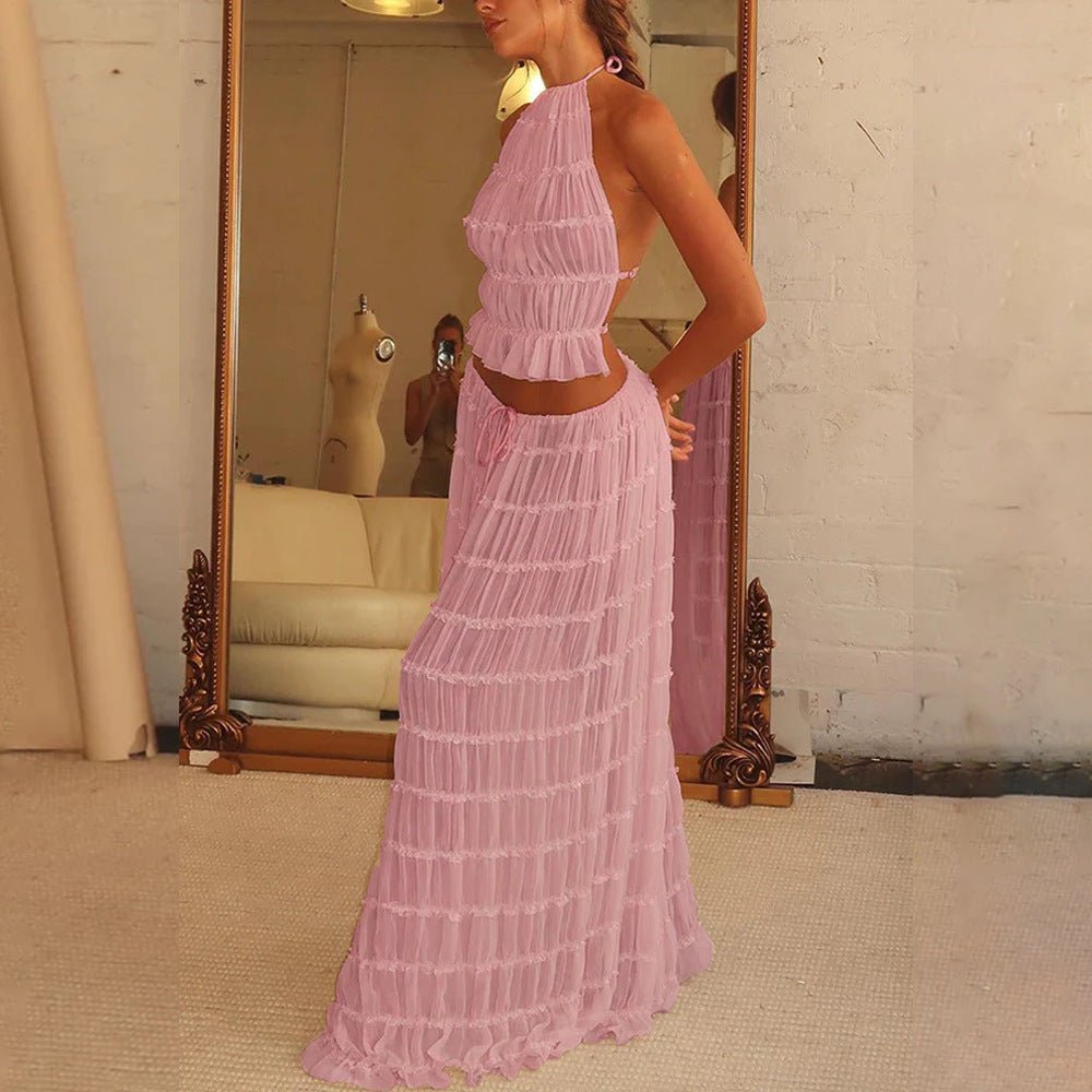 Ensemble Crop Top et Jupe Plage - reveliu
