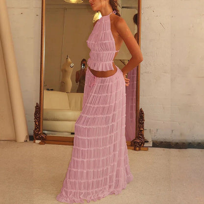 Ensemble Crop Top et Jupe Plage - reveliu