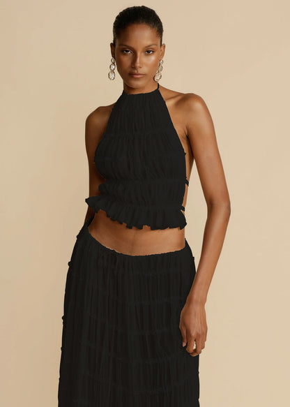 Ensemble Crop Top et Jupe Plage - reveliu