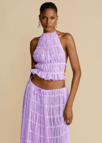 Ensemble Crop Top et Jupe Plage - reveliu