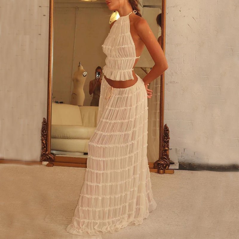 Ensemble Crop Top et Jupe Plage - reveliu