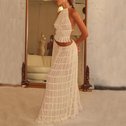 Ensemble Crop Top et Jupe Plage - reveliu