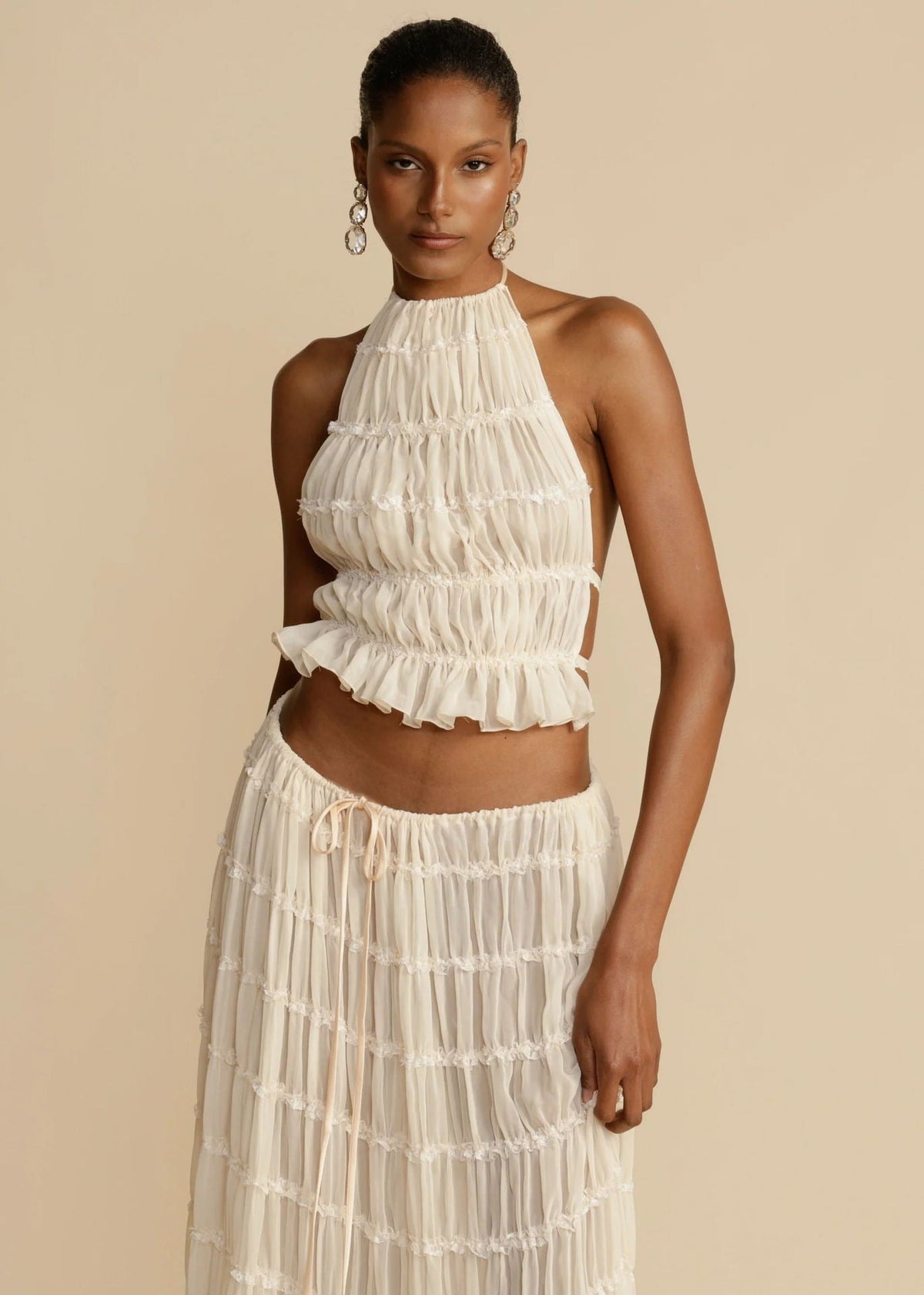 Ensemble Crop Top et Jupe Plage - reveliu