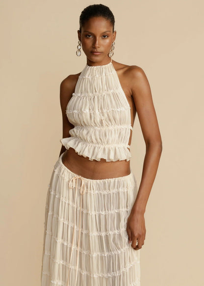 Ensemble Crop Top et Jupe Plage - reveliu