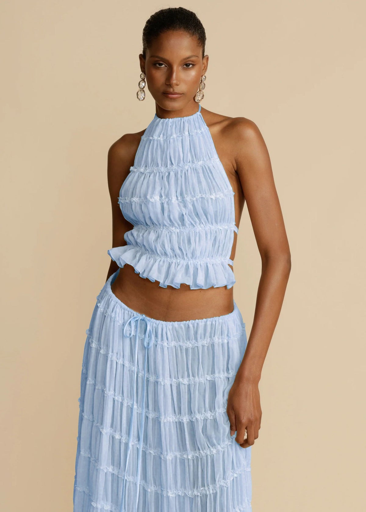 Ensemble Crop Top et Jupe Plage - reveliu