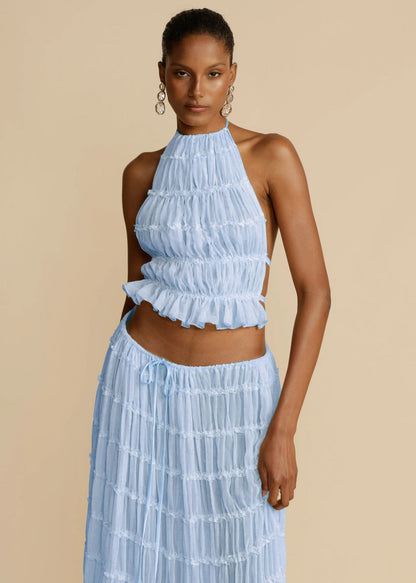 Ensemble Crop Top et Jupe Plage - reveliu
