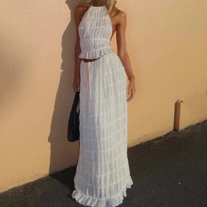 Ensemble Crop Top et Jupe Plage - reveliu