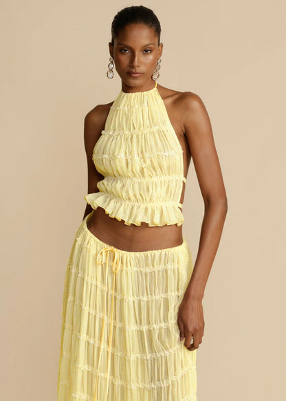Ensemble Crop Top et Jupe Plage - reveliu