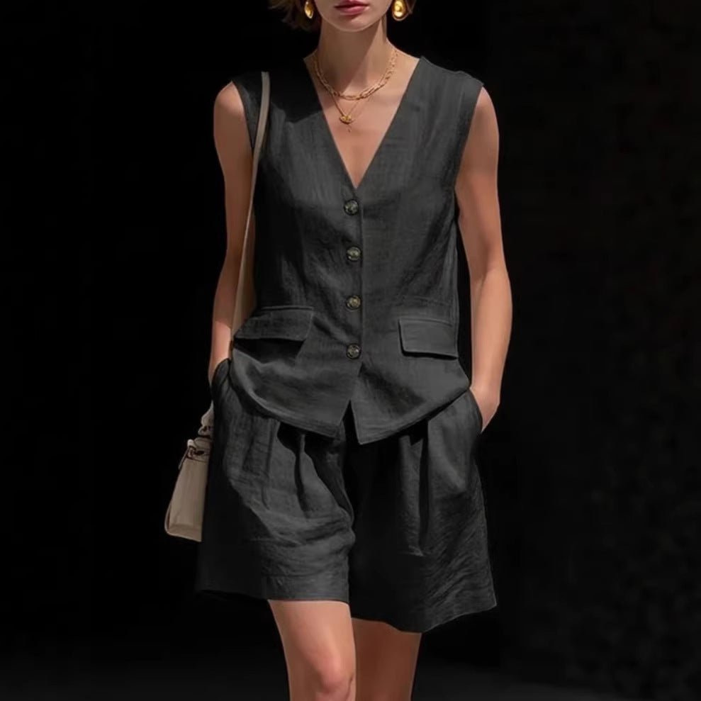 Ensemble Débardeur et Short Lin - reveliu