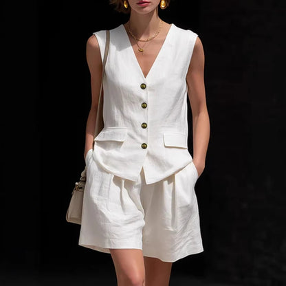Ensemble Débardeur et Short Lin - reveliu
