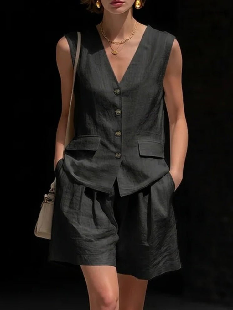 Ensemble Débardeur et Short Lin - reveliu