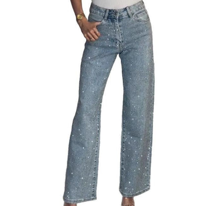 Jean Taille Haute Strass - reveliu