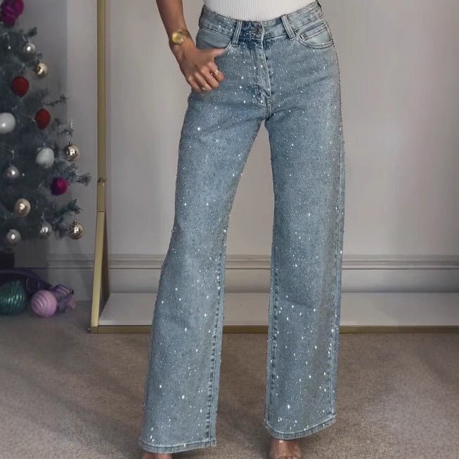 Jean Taille Haute Strass - reveliu