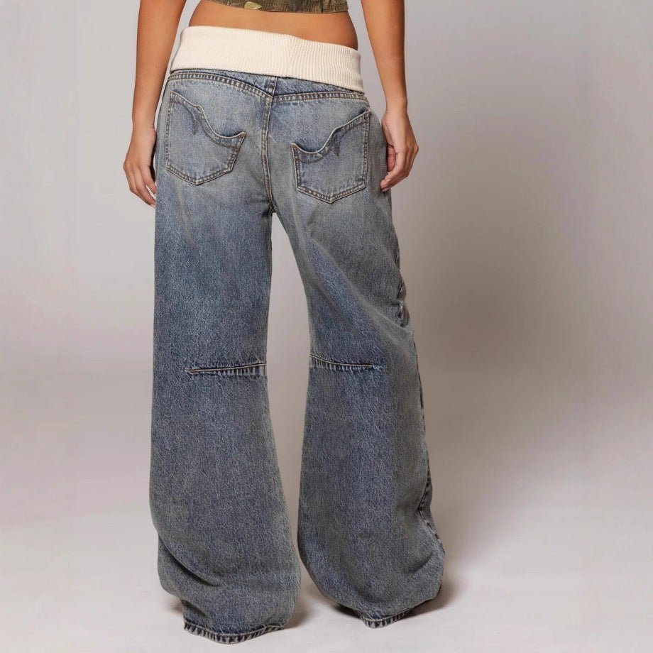 Jean Wide Leg Délavé — Le Denim Qui Change Tout - reveliu