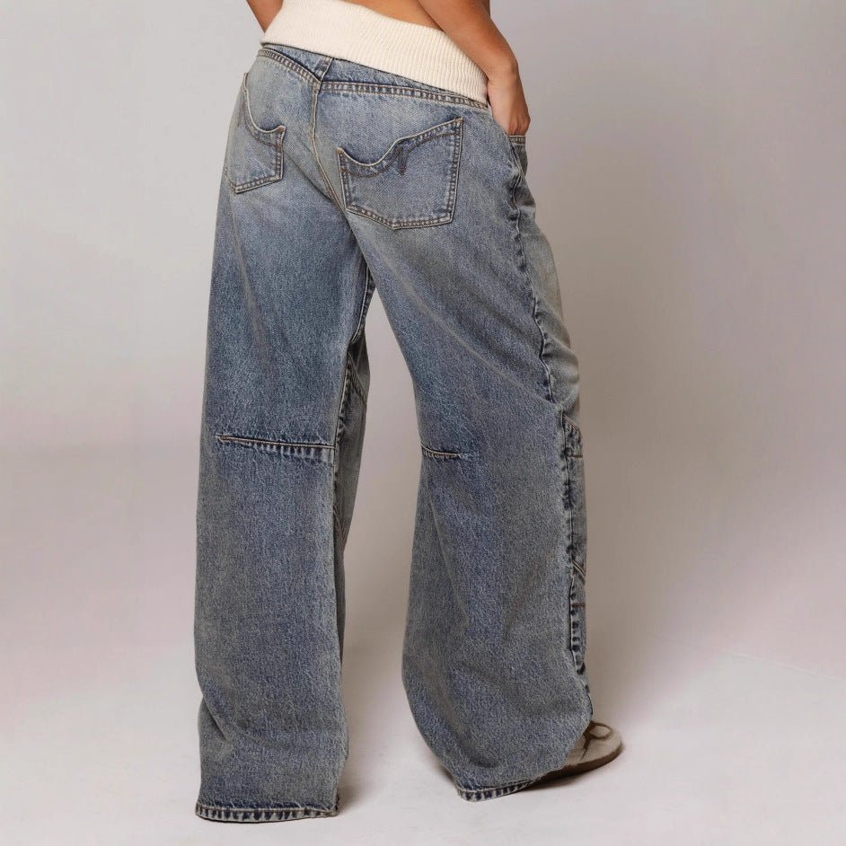 Jean Wide Leg Délavé — Le Denim Qui Change Tout - reveliu