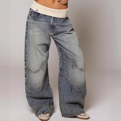 Jean Wide Leg Délavé — Le Denim Qui Change Tout - reveliu