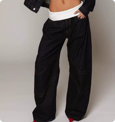 Jean Wide Leg Délavé — Le Denim Qui Change Tout - reveliu