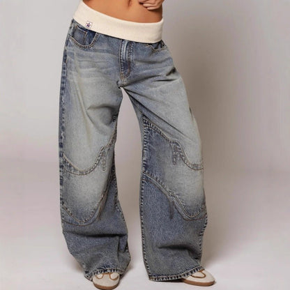 Jean Wide Leg Délavé — Le Denim Qui Change Tout - reveliu
