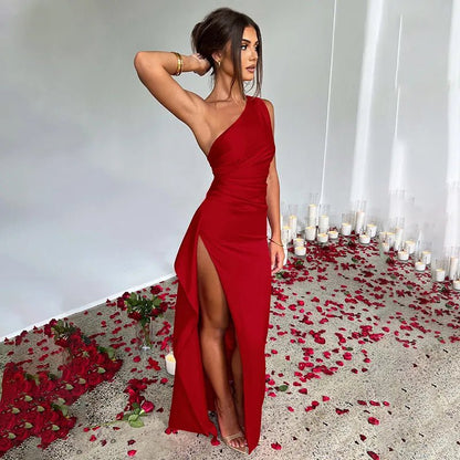 Robe Glamour en Satin - reveliu