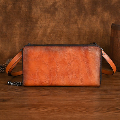 Sac En Cuir Bandoulière Vintage - reveliu