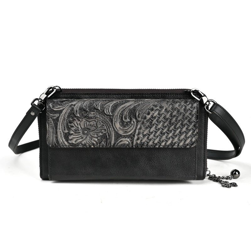 Sac En Cuir Bandoulière Vintage - reveliu