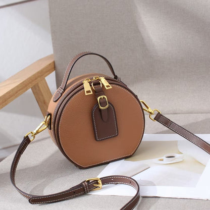 Sac Messenger Rond Cuir - reveliu