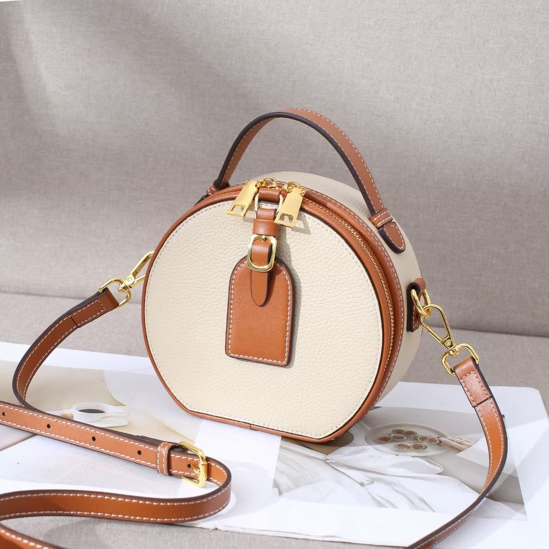 Sac Messenger Rond Cuir - reveliu