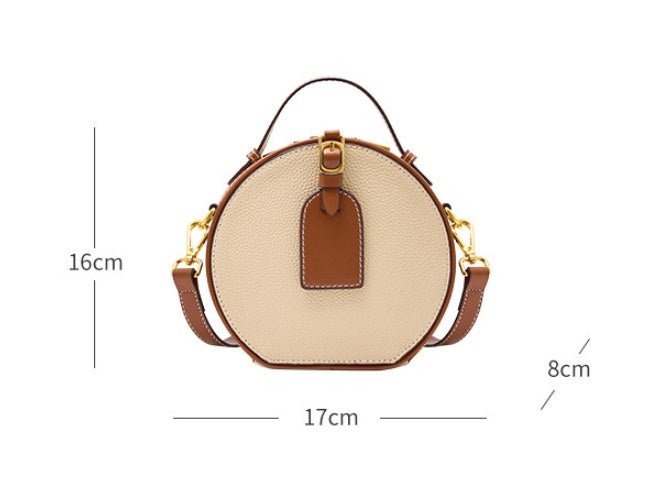 Sac Messenger Rond Cuir - reveliu