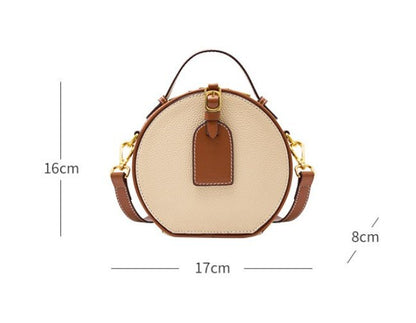 Sac Messenger Rond Cuir - reveliu