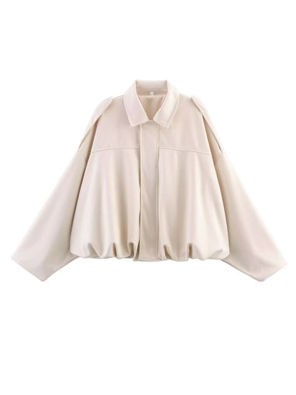 Veste pilote faux daim - reveliu