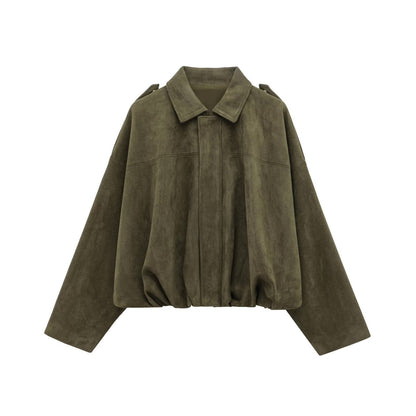 Veste pilote faux daim - reveliu