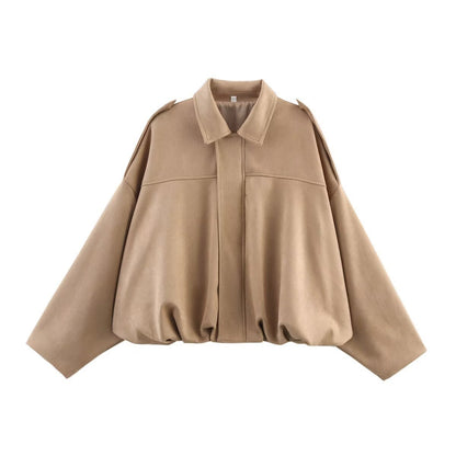 Veste pilote faux daim - reveliu